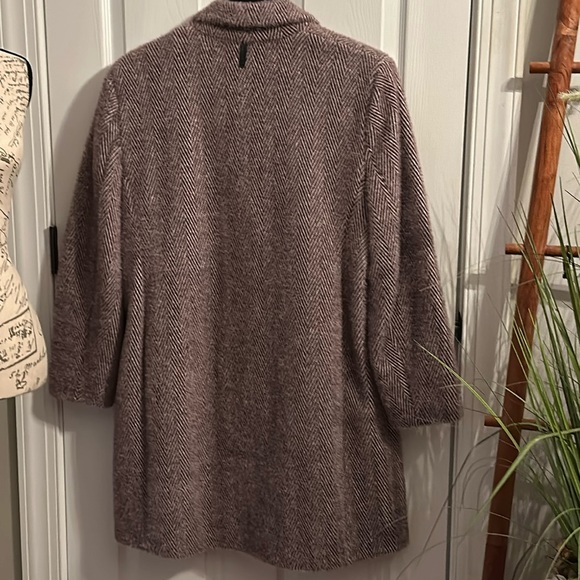 DKNY Women's Herringbone Soft-Touch Walker Coat, Created for Macy’s, Size XXL - Picture 7 of 16